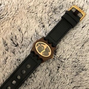 Mistura Rose Gold Teak Wood Watch NWOT